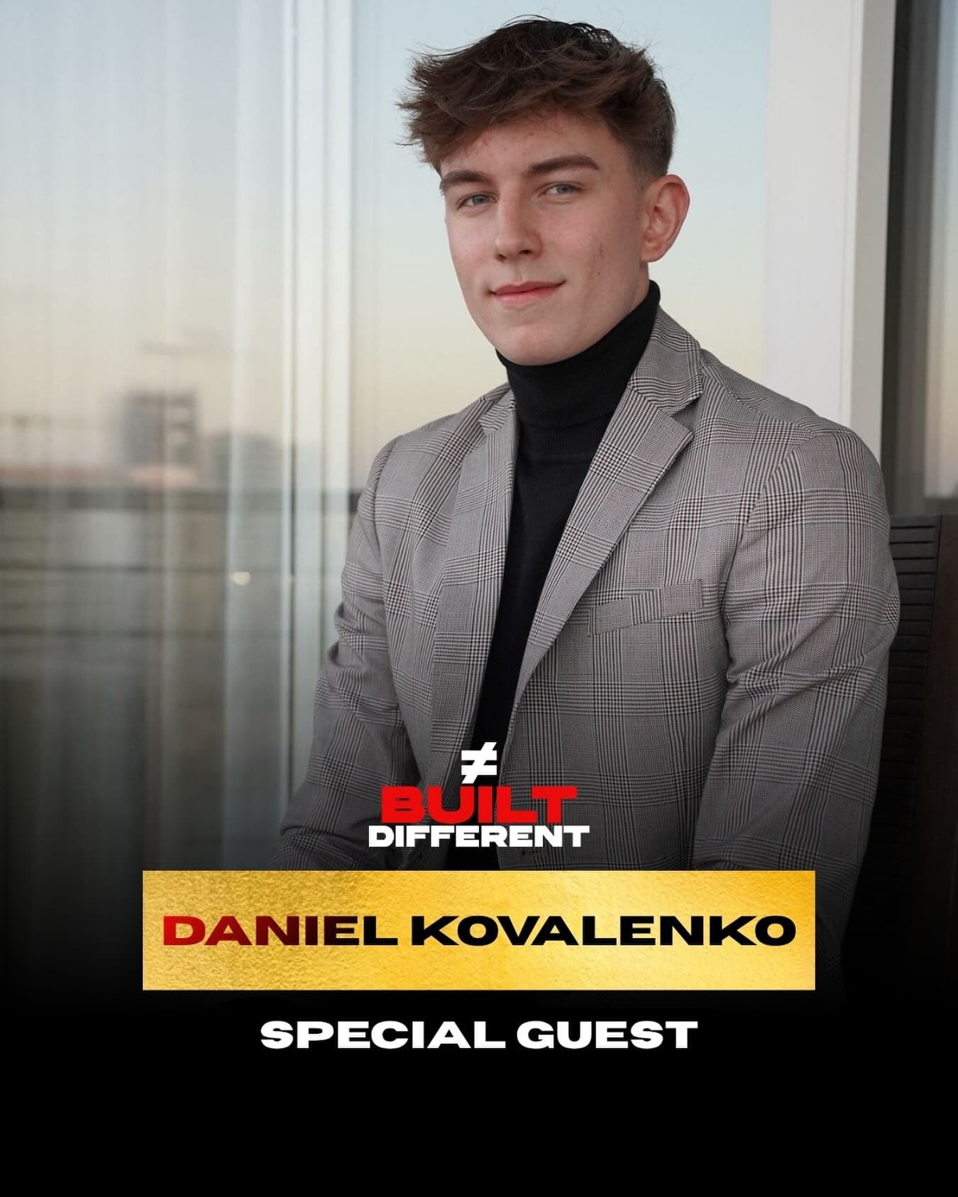 Daniel Kovalenko, Special guest. Speaking at Built Different 2.0, Tirana