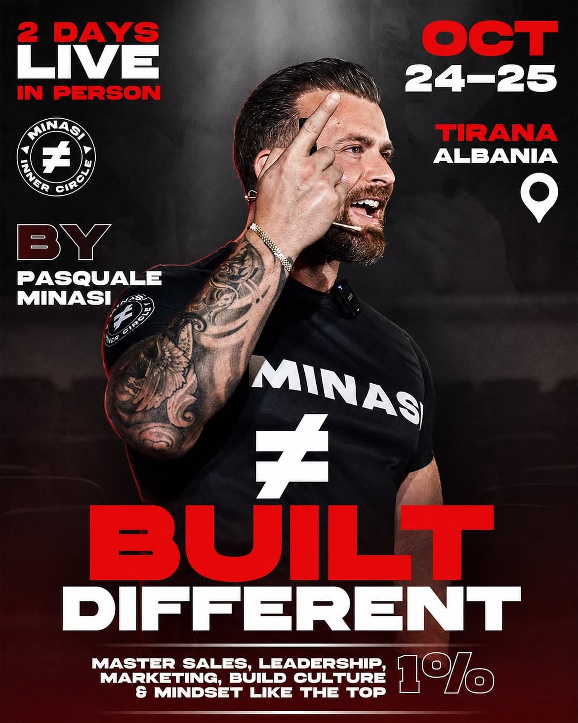 Built Different confirmed poster · Tirana